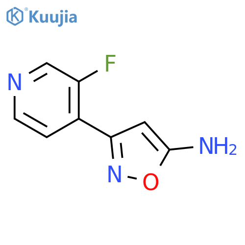 3-(3-fluoropyridin-4-yl)-1,2-oxazol-5-amine structure