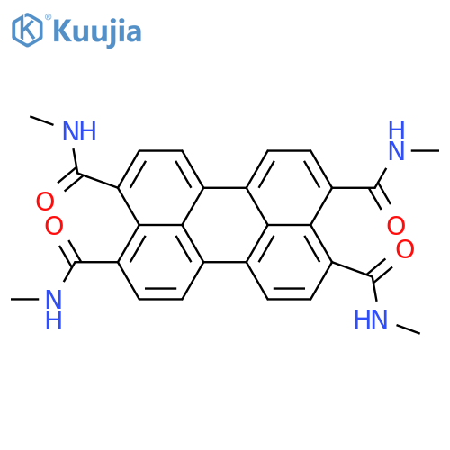3,4,9,10-Perylenetetracarboxamide, N,N',N'',N'''-tetramethyl- structure