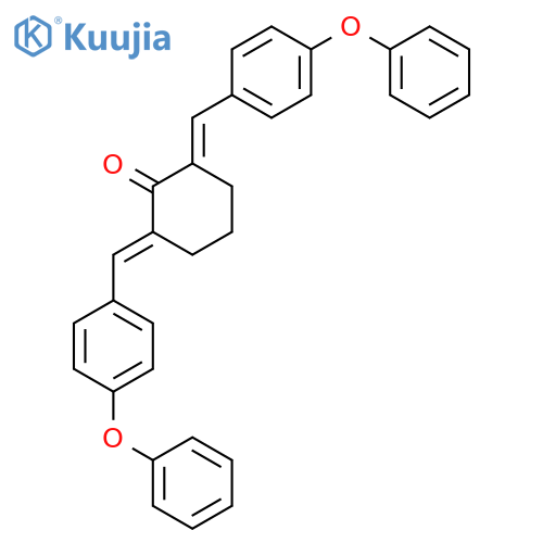 Cyclohexanone, 2,6-bis[(4-phenoxyphenyl)methylene]- structure