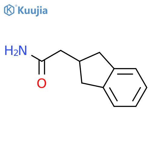 1H-Indene-2-acetamide, 2,3-dihydro- structure