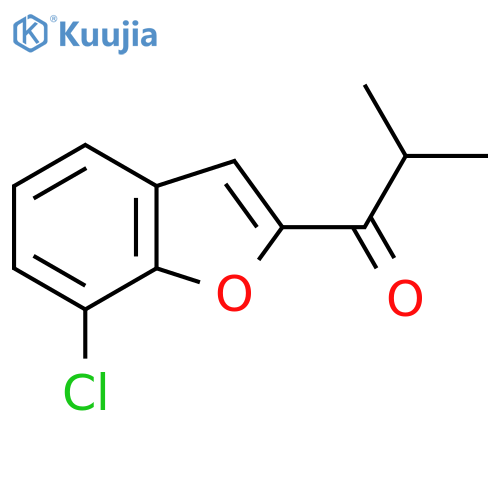 1-(7-Chloro-1-benzofuran-2-yl)-2-methylpropan-1-one structure
