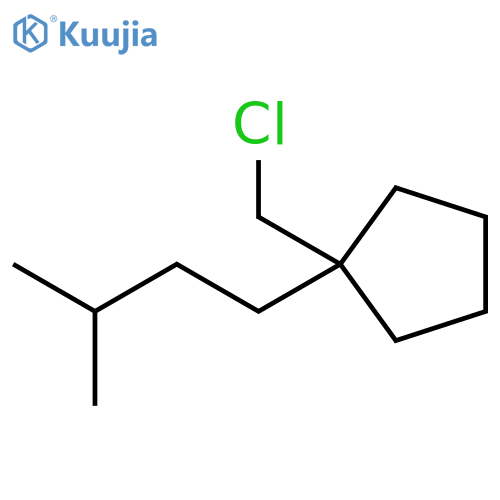 Cyclopentane, 1-(chloromethyl)-1-(3-methylbutyl)- structure
