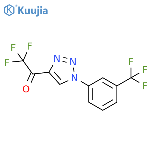 Ethanone, 2,2,2-trifluoro-1-[1-[3-(trifluoromethyl)phenyl]-1H-1,2,3-triazol-4-yl]- structure