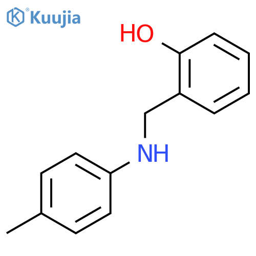 2-{(4-methylphenyl)aminomethyl}phenol structure