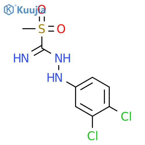Methanimidic acid, 1-(methylsulfonyl)-, 2-(3,4-dichlorophenyl)hydrazide structure