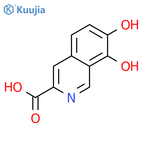3-Isoquinolinecarboxylicacid, 7,8-dihydroxy- structure