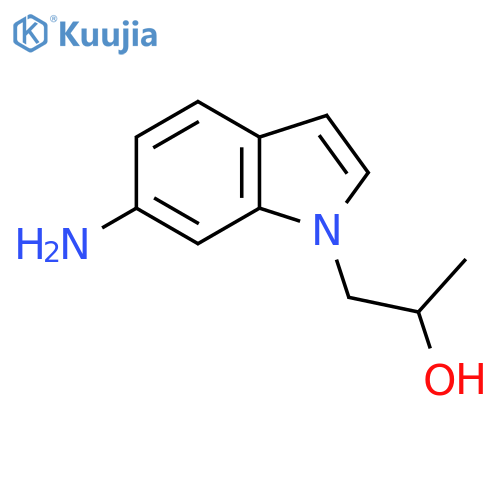 1-(6-amino-1H-indol-1-yl)propan-2-ol structure