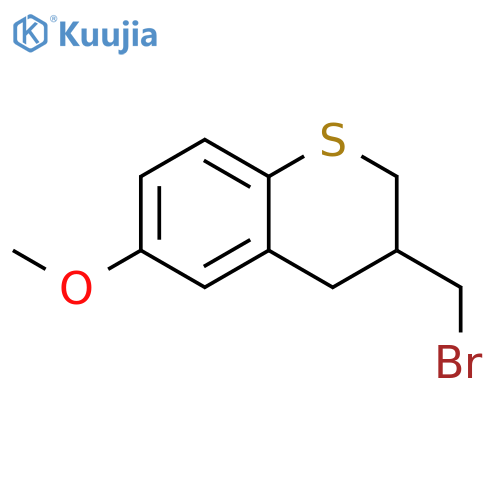 2H-1-Benzothiopyran, 3-(bromomethyl)-3,4-dihydro-6-methoxy- structure