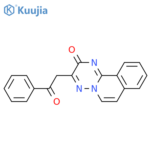 2H-[1,2,4]Triazino[3,2-a]isoquinolin-2-one, 3-(2-oxo-2-phenylethyl)- structure