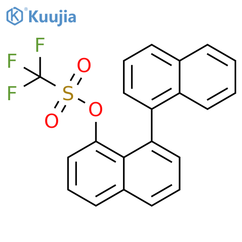 Methanesulfonic acid, trifluoro-, [1,1'-binaphthalen]-8-yl ester structure