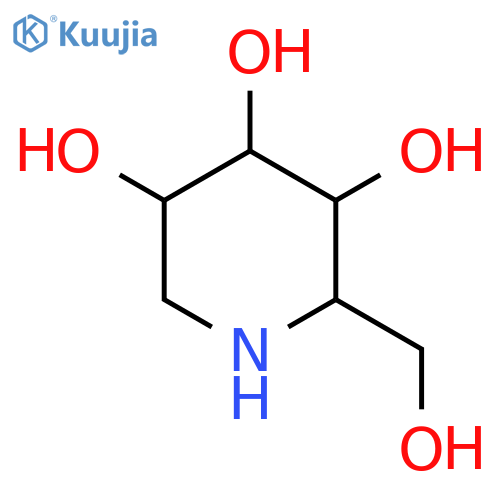 (2R,3R,4R,5R)-2-(hydroxymethyl)piperidine-3,4,5-triol structure