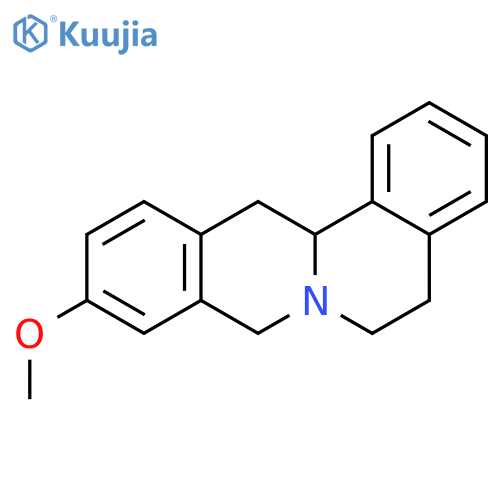 6H-Dibenzo[a,g]quinolizine, 5,8,13,13a-tetrahydro-10-methoxy-, (±)- structure