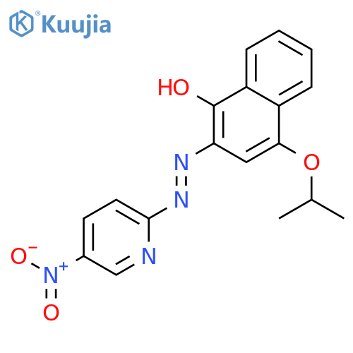 1-Naphthalenol, 4-(1-methylethoxy)-2-[(5-nitro-2-pyridinyl)azo]- structure