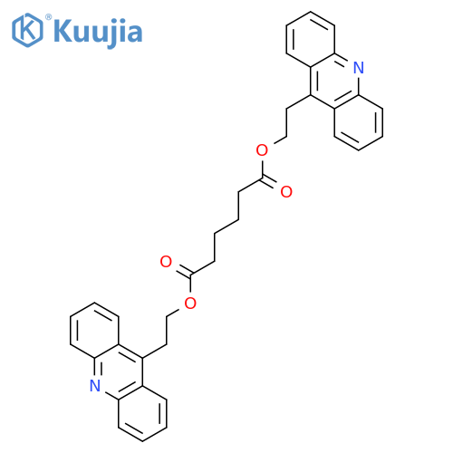 Hexanedioic acid, bis[2-(9-acridinyl)ethyl] ester structure