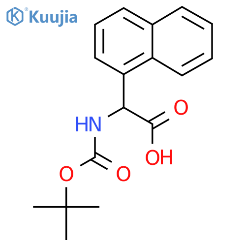 (N-BOC-Amino)(naphthalen-1-yl)acetic acid structure