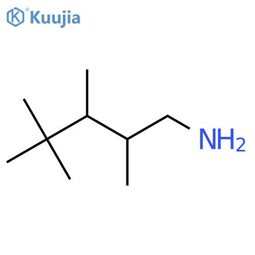 2,3,4,4-Tetramethylpentan-1-amine structure