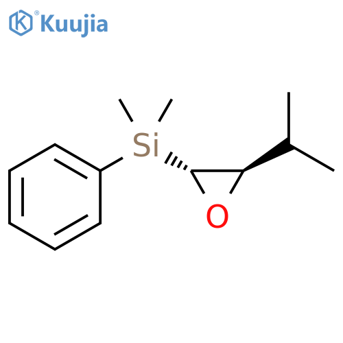 Silane, dimethyl[3-(1-methylethyl)oxiranyl]phenyl-, trans- structure