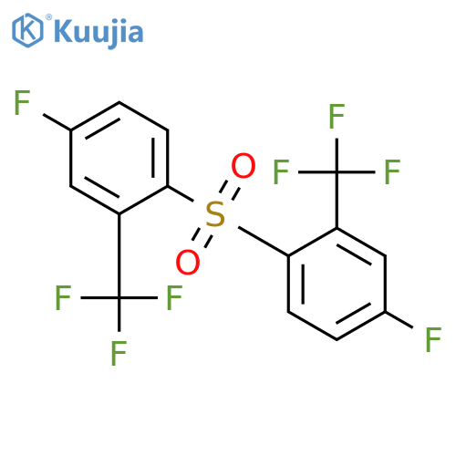 Benzene, 1,1'-sulfonylbis[4-fluoro-2-(trifluoromethyl)- structure