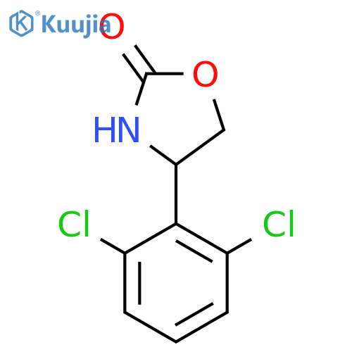 4-(2,6-dichlorophenyl)-1,3-oxazolidin-2-one structure