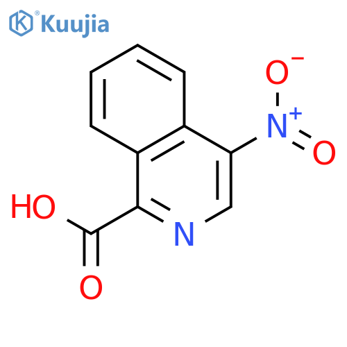 1-Isoquinolinecarboxylic acid, 4-nitro- structure