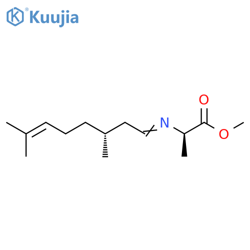 D-Alanine, N-(3,7-dimethyl-6-octenylidene)-, methyl ester, (R)- (9CI) structure