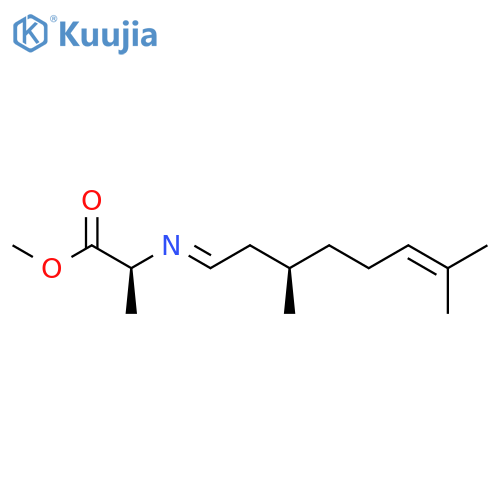 L-Alanine, N-(3,7-dimethyl-6-octenylidene)-, methyl ester, (R)- structure