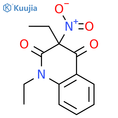 2,4(1H,3H)-Quinolinedione, 1,3-diethyl-3-nitro- structure