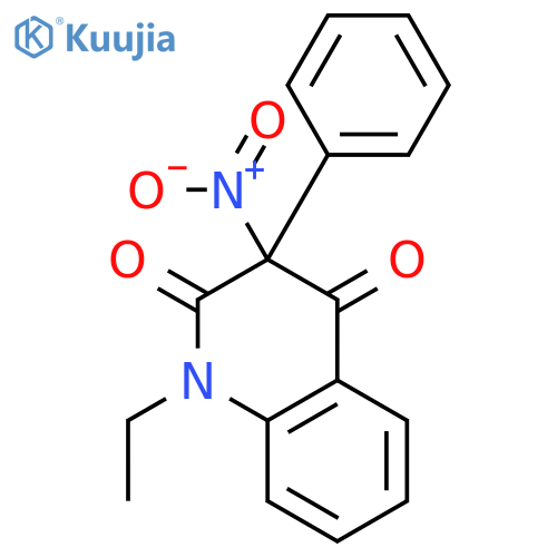 2,4(1H,3H)-Quinolinedione, 1-ethyl-3-nitro-3-phenyl- structure