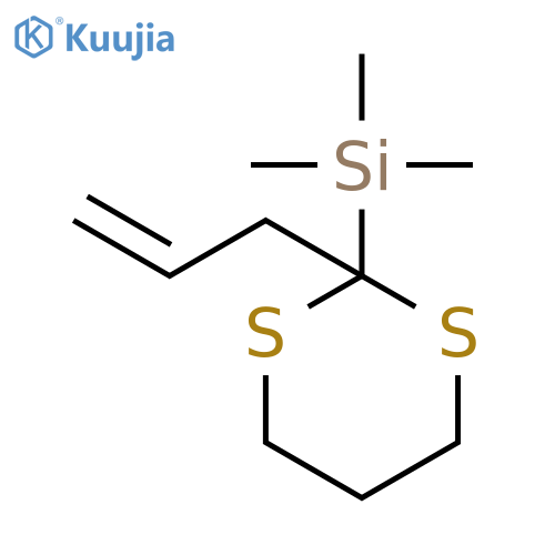 Silane, trimethyl[2-(2-propenyl)-1,3-dithian-2-yl]- structure