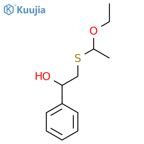 2-(1-ethoxyethylthio)-1-phenylethanol structure