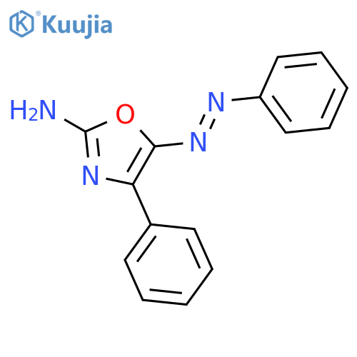 2-Oxazolamine, 4-phenyl-5-(phenylazo)- structure