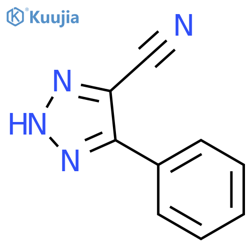 1H-1,2,3-Triazole-5-carbonitrile,4-phenyl- structure