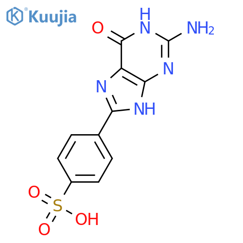 Benzenesulfonic acid,4-(2-amino-6,9-dihydro-6-oxo-1H-purin-8-yl)- structure