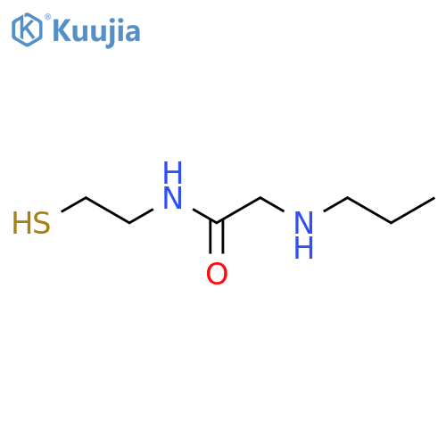Acetamide, N-(2-mercaptoethyl)-2-(propylamino)- structure