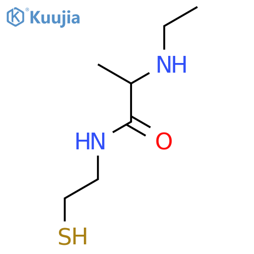 Propanamide, 2-(ethylamino)-N-(2-mercaptoethyl)- structure