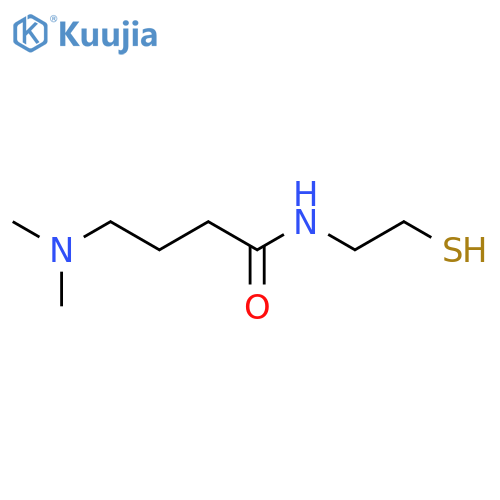 BUTANAMIDE, 4-(DIMETHYLAMINO)-N-(2-MERCAPTOETHYL)- structure