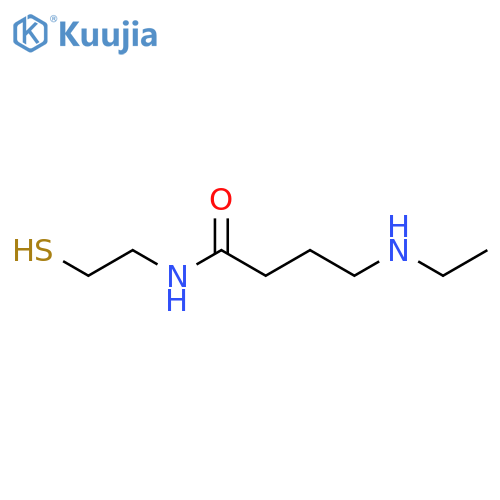 Butanamide, 4-(ethylamino)-N-(2-mercaptoethyl)- structure