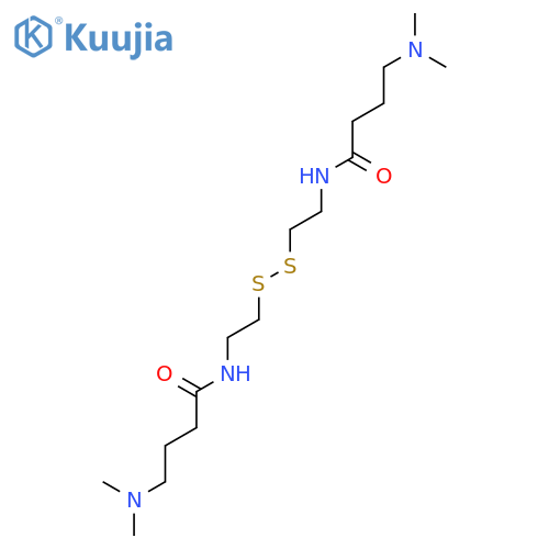 Butanamide, N,N'-(dithiodi-2,1-ethanediyl)bis[4-(dimethylamino)- structure