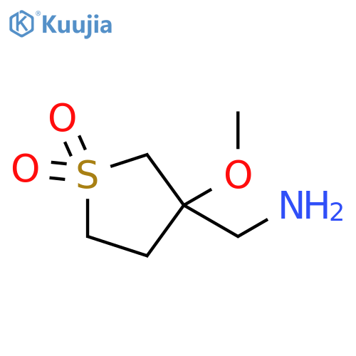 (3-Methoxy-1,1-dioxothiolan-3-yl)methanamine structure