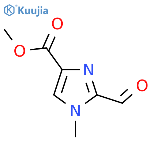Methyl 2-formyl-1-methylimidazole-4-carboxylate structure