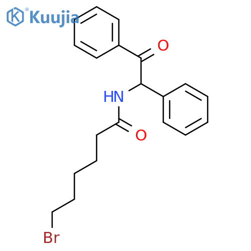 Hexanamide, 6-bromo-N-(2-oxo-1,2-diphenylethyl)-, (±)- structure
