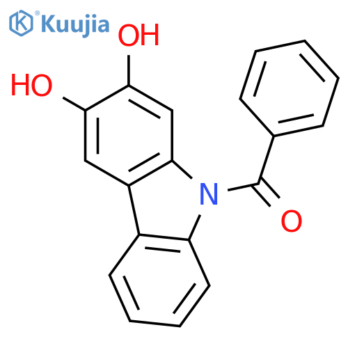 9H-CARBAZOLE-2,3-DIOL, 9-BENZOYL- structure
