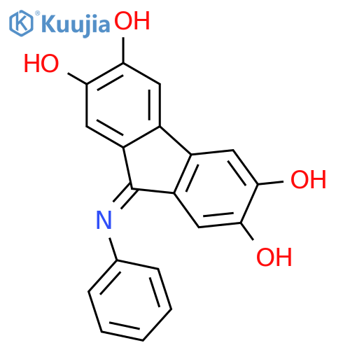 9H-Fluorene-2,3,6,7-tetrol, 9-(phenylimino)- structure