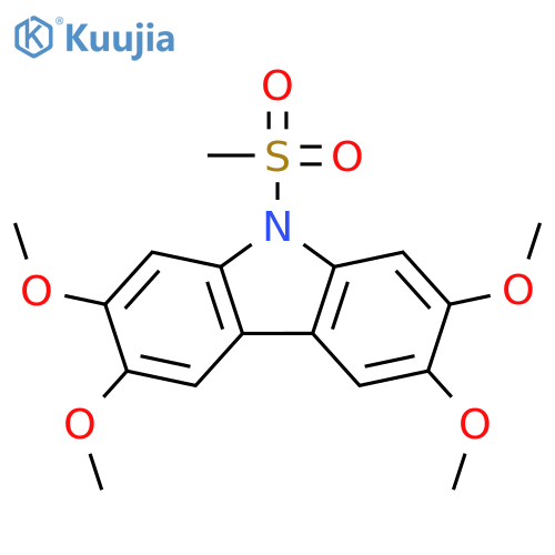 9H-Carbazole, 2,3,6,7-tetramethoxy-9-(methylsulfonyl)- structure