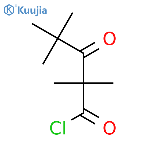 2,2,4,4-Tetramethyl-3-oxopentanoyl chloride structure