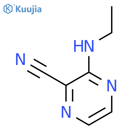 3-(Ethylamino)pyrazine-2-carbonitrile structure