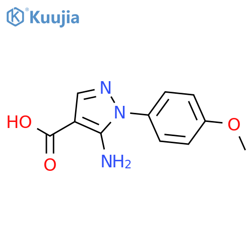 5-Amino-1-(4-methoxyphenyl)-1H-pyrazole-4-carboxylic acid structure