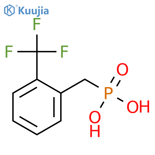 Phosphonic acid, [[2-(trifluoromethyl)phenyl]methyl]- structure