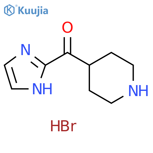 Methanone, 1H-imidazol-2-yl-4-piperidinyl-, dihydrobromide structure