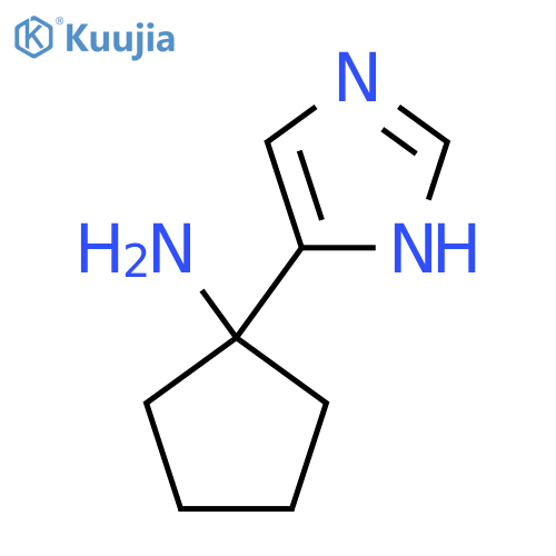 1-(1H-imidazol-5-yl)cyclopentan-1-amine structure